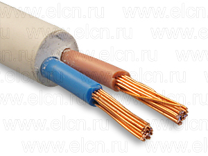 ПВС 2х1,0 белый